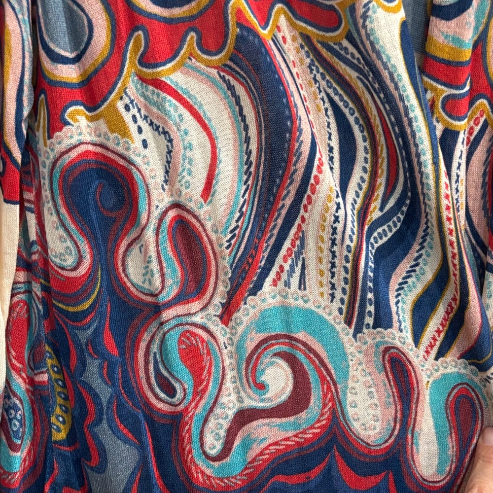 Colorful Ivko Patterned Long Cardigan - Picture 3 of 6